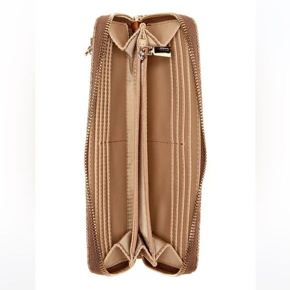 GUESS Quilted Beige Wristlet - Picture 2 of 7